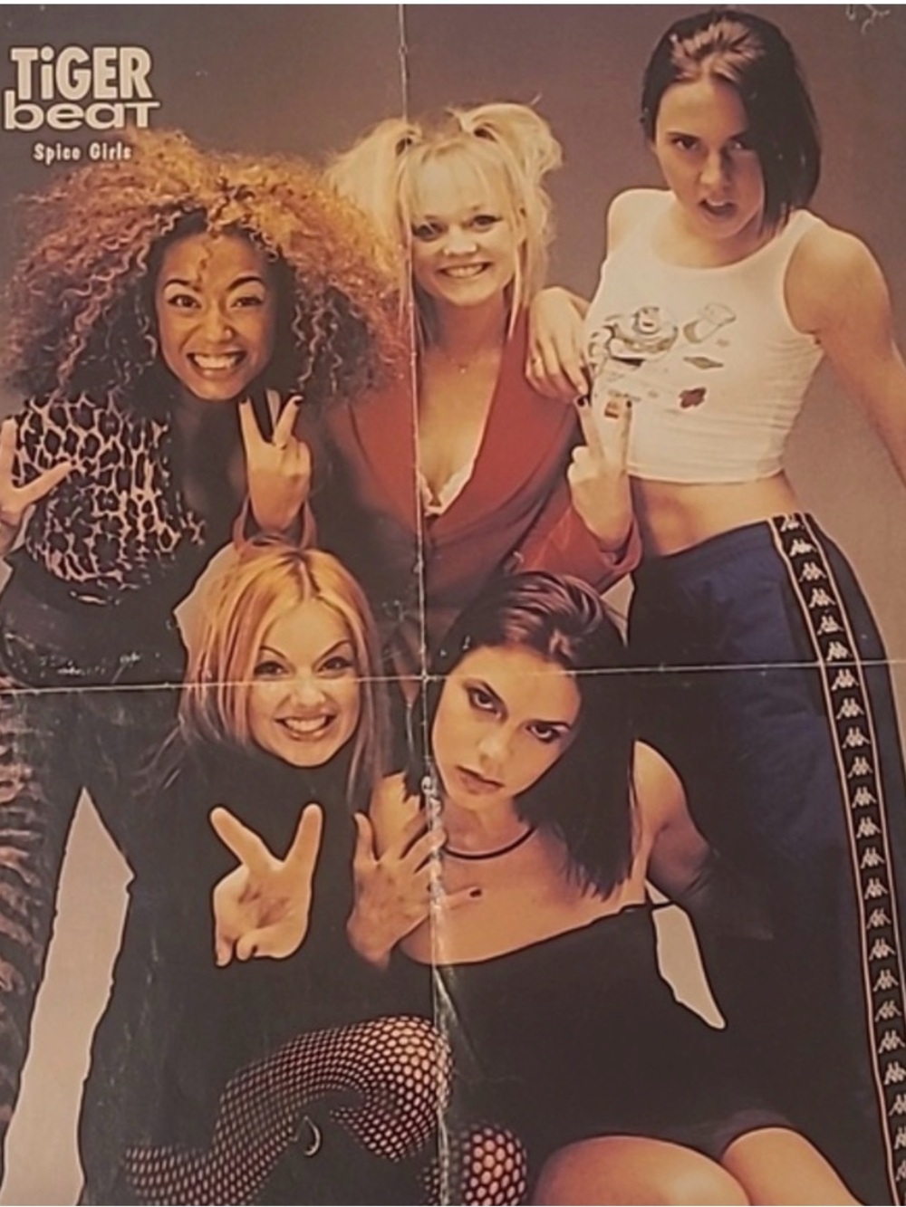 90s Spice Girls Hanson Tiger Beat Poster Insert